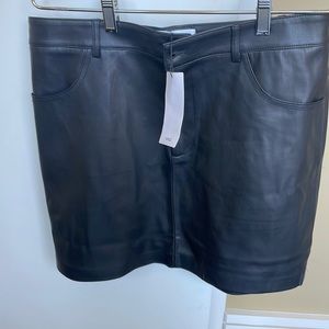Brand new never worn Leather Skirt from Mango size Large